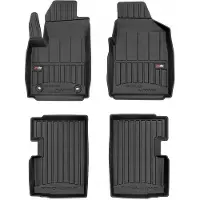 Frogum - No.77 - Automatten 3D - Geschikt voor FORD KA II (2008-2016) - 4-delig - TPE Rubber - Zwart