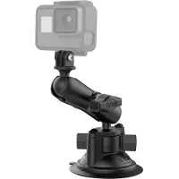 RAM Twist-Lock Suction Cup Mount with Action Camera Adapter - Medium