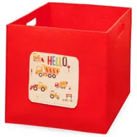 Asir - Vilten Mand - Rood - 30 x 30 x 33 cm