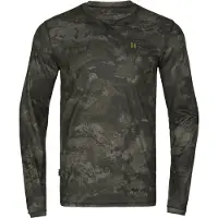 Härkila - Noctyx Camo Langarmshirt - Longsleeve S, olijfgroen