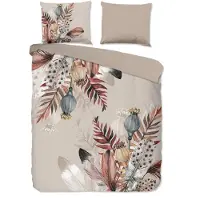 Pure Dekbedovertrek Micropercal Famm - taupe 200x200/220cm