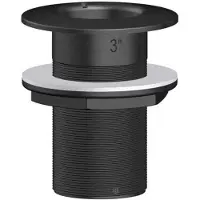 Trudesign 3´´ Threaded Thru-hull Zilver