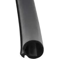 Ap Products Bulb Seal With Slide Attachment Zwart