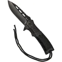 Mil-Tec Zakmes - One hand knive paracord met fire starter en fluitje - Survival - Outdoor - Camping