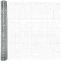 vidaXL Gelast draadhek 10000 x 100 cm Zilver
