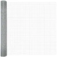vidaXL Gelast draadhek 5000 x 140 cm Zilver