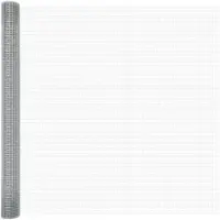 vidaXL Gelast draadhek 2500 x 150 cm Zilver