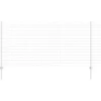 vidaXL Euro-hek met palen 25 x 1,2 m Gegalvaniseerd staal Mesh