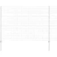 vidaXL Euro-hek met palen 10 x 1,6 m Gegalvaniseerd staal Mesh