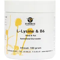 Groene Os 100 gr l-lysine / b6 voor immuunsysteem hond / kat
