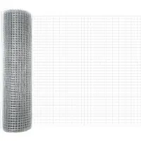 vidaXL Gelast draadhek 5000 x 50 cm Zilver