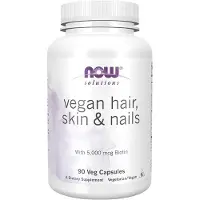 Now , Solutions, Vegan Haar, Huid & Nagels, 90 Veg Capsules