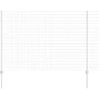 vidaXL Euro-hek met palen 10 x 1,6 m Gegalvaniseerd staal Mesh