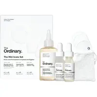 The Ordinary. The Mini Icons Set 130 ml - Glycolic Acid Exfoliating Toner 100ml/Niacinamide 15ml/Hyaluronic Acid 15ml/4 Cotton Pads/Mesh Pouch
