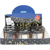 Stylex glittercarousel 6 kleuren 60 gram