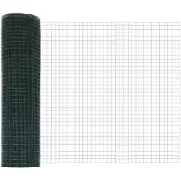 vidaXL Gelast draadhek 1000 x 40 cm Groen