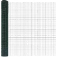 vidaXL Gelast draadhek 1000 x 140 cm Groen