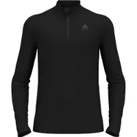 Odlo - BL Top Turtle Neck LS Half Zip Merino 260 M Black voor Heren van Wol - Maat XL - Zwart
