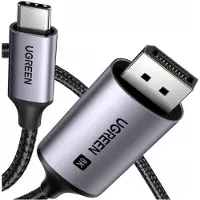 UGREEN - CM556 - kabel met USB-C en DisplayPort 8K connectoren, - 2 - m - lang - grijs