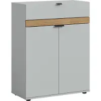 Xonox Home Naro schoenenkast 2 deuren, 1 lade grijs.