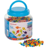 Miniland Educatief Speelgoed Met Pinnen 10 Mm 2600 Eenheden