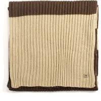 Tresanti BEATO Thick stripes knitted scarf Brown (TRSCHE186 - 400)