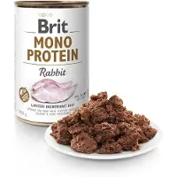 Brit Monoproteïne Natvoer Voor Honden Met Konijn 6x400g