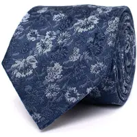 Tresanti DAIRE Silk tie with flowers Blue (TRTIIE348 - 800)