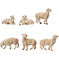 Ksd Schaap mdf l10b2h12 cm ntrl a6 6st kerst