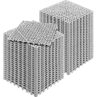 Vevor in elkaar grijpende tegels 55 stuks vloertegels drainage vloertegels vloertegels 30 x 30 cm vierkante vloertegels voor buiten patio pvc vloertegels badkamer