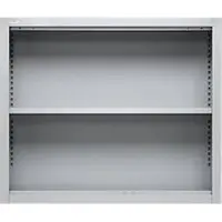 Schäfer Shop bovenschap MS, 2 OH, B 800 x D 400 x H 800 mm, plaatstaal, lichtgrijs