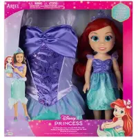 JAKKS Pacific - Ariel-popkostuum uit Disney's De Kleine Zeemeermin, 38 cm
