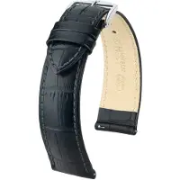 Hirsch DUKE XL BLACK CALF 24/22MM 01028250-2-24