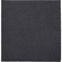 Papstar 150 Servetten DAILY Collection 1/4 vouw 24 cm x 24 cm zwart