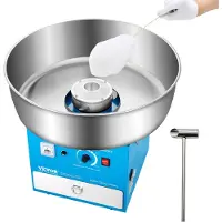 Vevor Elektrische Suikerspinmachine Commerciële Suikerspinmachine (1000W) met 52 cm roestvrijstalen kom