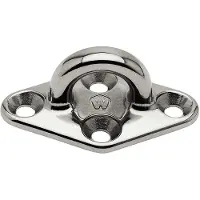 WICHARD M5 Fixed U Bolt Round Ring Zilver