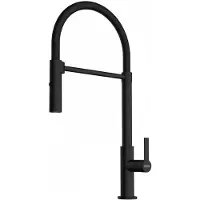 Franke Maris Slim - Keukenkraan FS 2845.901, met flexibele uitloop en vuistdouche, matzwart 115.0728.396