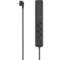 Hama 1xusb-a+2xusb-c Pd-stekkerdoos 3 Stopcontacten Met Schakelaar 1.4 M 100w