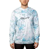Graff Upf 50 964-cl-3/2 Uv Hoodie Wit 3XL Man