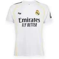 Real Madrid Mbappé Thuis Shirt Kinderen 25/26 - Maat 116 - Voetbalshirt - Sportkleding - Jongens & Meisjes - Kylian Mbappé - Polyester - Wit