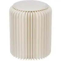Jline Pouffe foldable paper off-white