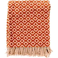 Hoii ISABELLA | Plaid 150x200 cm | Potters Clay | Oranje | Multicolor |
