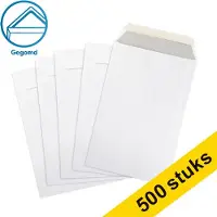 123inkt zak-envelop wit 185 x 280 mm - P185 gegomd (500 stuks)