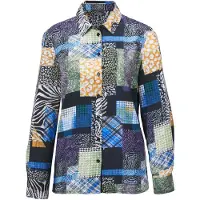 Goldner Blouse gemengde kleuren