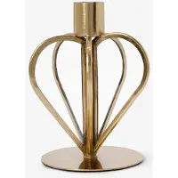 Sissy-Boy Gouden glazen kandelaar hart small