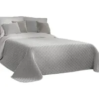 Hobby Hall VELVI Plaid 220x240cm Pastel Grijs - Decoratieve Spikkeldeken