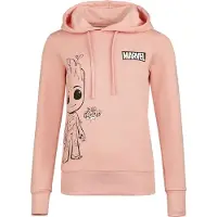 Guardians Of The Galaxy - Disney Trui met capuchon - I Am Groot - S tot 3XL - voor Vrouwen - oudroze | Maat XL