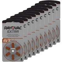 Rayovac extra advanced 312 voordeelpak 60 stuks (bruin)