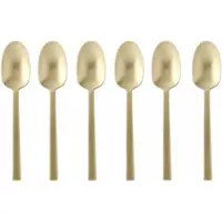 Sambonet Espressolepel Neutra Antique PVD Champagne Gift Pack (Set van 6)