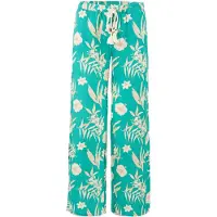 Pj Salvage Pyjamabroek 'Tahitian Tropics' beige / turquoise
